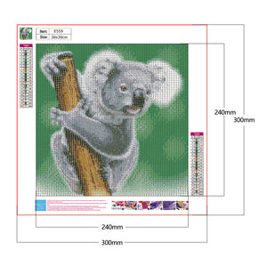 Small Koala 30x30cm(canvas) full round drill diamond painting