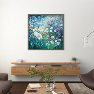 Landscape 30x30cm(canvas) full round drill diamond painting