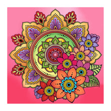 Load image into Gallery viewer, Mandala 30x30cm(canvas) full crystal drill diamond painting
