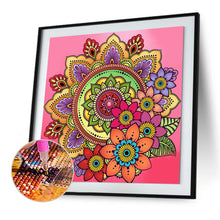 Load image into Gallery viewer, Mandala 30x30cm(canvas) full crystal drill diamond painting
