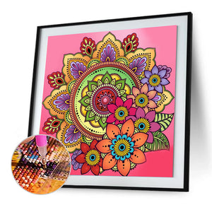 Mandala 30x30cm(canvas) full crystal drill diamond painting