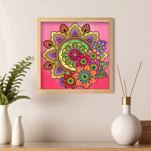 Mandala 30x30cm(canvas) full crystal drill diamond painting