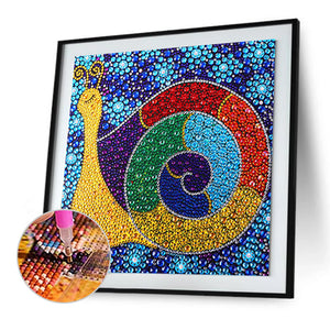 Snails 30x30cm(canvas) full crystal drill diamond painting