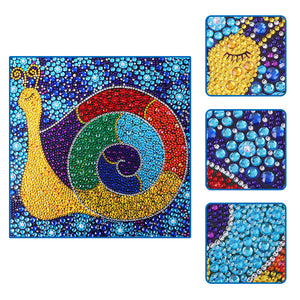 Snails 30x30cm(canvas) full crystal drill diamond painting