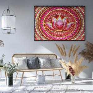 Lotus 40x30cm(canvas) full crystal drill diamond painting