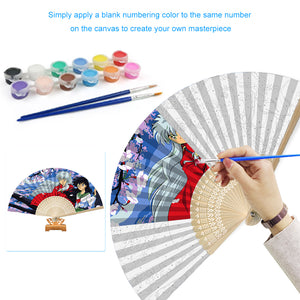 Inuyasha - Painting By Numbers Folding Fan