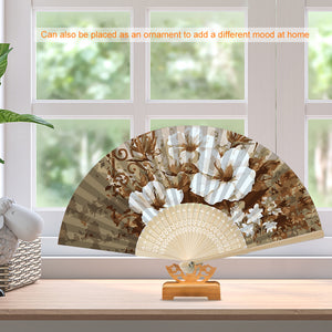 Flower - Painting By Numbers Folding Fan