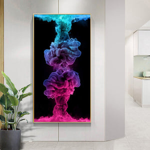 Color Mushroom Cloud 40x70cm(canvas) full round drill diamond painting