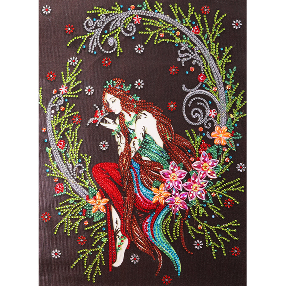 Wing Fairy 30x40cm(canvas) partial special shaped drill diamond painting