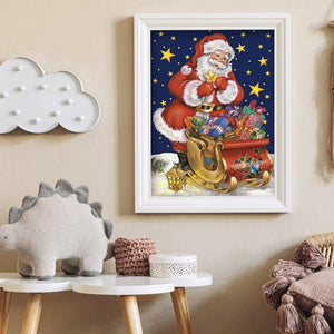 Santa Claus 30x45cm(canvas) full round drill diamond painting