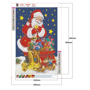 Santa Claus 30x45cm(canvas) full round drill diamond painting