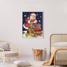 Load image into Gallery viewer, Santa Claus 30x45cm(canvas) full round drill diamond painting
