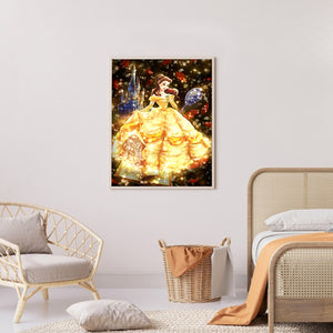 Princess 30x40cm(canvas) full round drill diamond painting