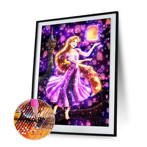 Princess 30x40cm(canvas) full round drill diamond painting