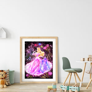 Princess 30x40cm(canvas) full round drill diamond painting