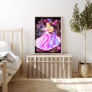 Princess 30x40cm(canvas) full round drill diamond painting