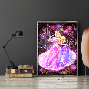 Princess 30x40cm(canvas) full round drill diamond painting