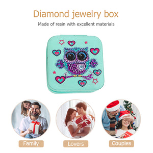 DIY 5D Rhinestone Jewelry Storage Box Special Shape Diamond Case (BOX003)