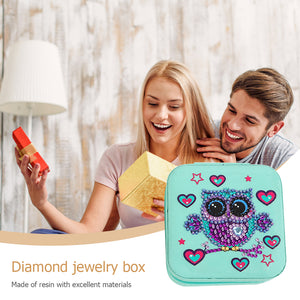 DIY 5D Rhinestone Jewelry Storage Box Special Shape Diamond Case (BOX003)