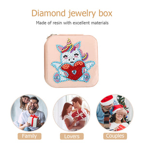 DIY 5D Rhinestone Jewelry Storage Box Special Shape Diamond Case (BOX004)