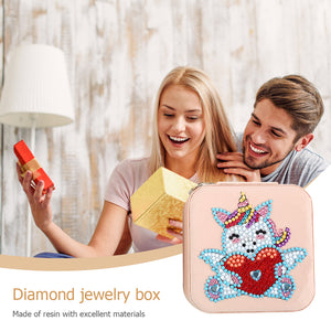 DIY 5D Rhinestone Jewelry Storage Box Special Shape Diamond Case (BOX004)