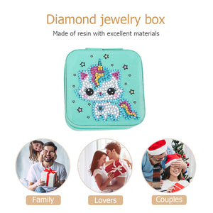 DIY 5D Rhinestone Jewelry Storage Box Special Shape Diamond Case (BOX005)