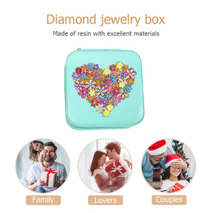 DIY 5D Rhinestone Jewelry Storage Box Special Shape Diamond Case (BOX006)