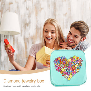 DIY 5D Rhinestone Jewelry Storage Box Special Shape Diamond Case (BOX006)