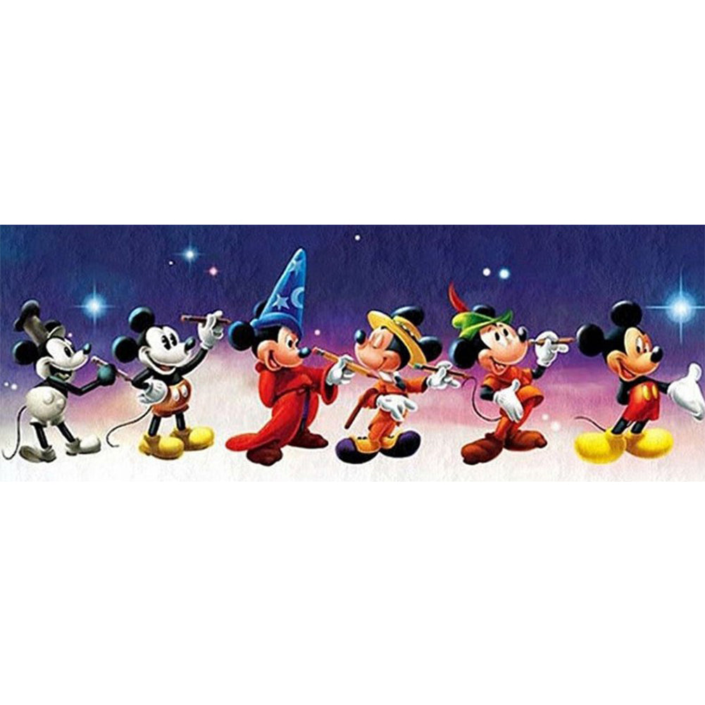 Mickey Mouse 80x30cm(canvas) full round drill diamond painting