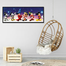 Load image into Gallery viewer, Mickey Mouse 80x30cm(canvas) full round drill diamond painting
