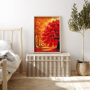 Four Seasons Tree 30x40cm(canvas) full square drill diamond painting