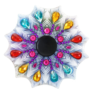 AB Double Sided Drill Fingertip Spinner Crystal Colorful Mandala Spinning