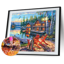 Load image into Gallery viewer, Lakeside Scenery 50x40cm(canvas) full round drill diamond painting
