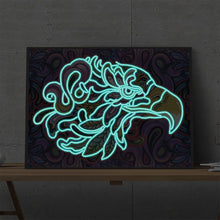 Load image into Gallery viewer, Luminous Eagle 40x30cm(canvas) partial special shaped drill diamond painting
