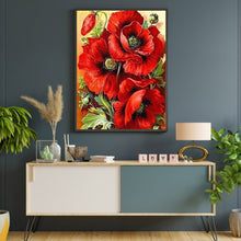 Load image into Gallery viewer, Blooming Red Flowers 30x40cm(canvas) full round drill diamond painting
