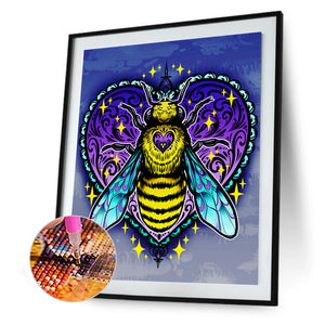 Caring Bee 30x40cm(canvas) full round drill diamond painting