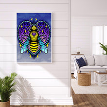 Load image into Gallery viewer, Caring Bee 30x40cm(canvas) full round drill diamond painting
