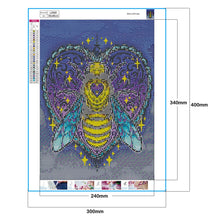 Load image into Gallery viewer, Caring Bee 30x40cm(canvas) full round drill diamond painting
