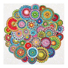 Load image into Gallery viewer, Special Mandala 30x30cm(canvas) full special shaped crystal drill diamond painting
