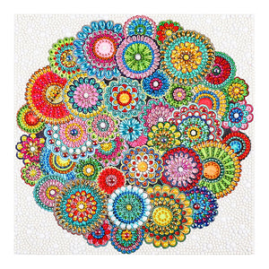 Special Mandala 30x30cm(canvas) full special shaped crystal drill diamond painting