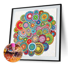 Load image into Gallery viewer, Special Mandala 30x30cm(canvas) full special shaped crystal drill diamond painting
