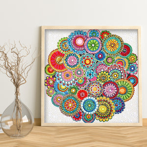 Special Mandala 30x30cm(canvas) full special shaped crystal drill diamond painting