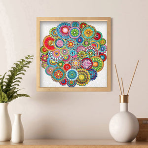 Special Mandala 30x30cm(canvas) full special shaped crystal drill diamond painting