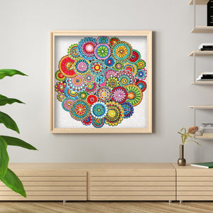 Special Mandala 30x30cm(canvas) full special shaped crystal drill diamond painting