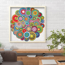 Load image into Gallery viewer, Special Mandala 30x30cm(canvas) full special shaped crystal drill diamond painting
