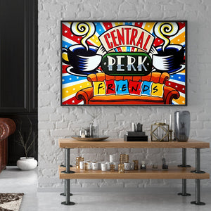 Central & Perk & Friends 40x30cm(canvas) full round drill diamond painting