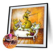 Load image into Gallery viewer, Funny Frog 40x40cm(canvas) full square drill diamond painting
