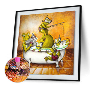 Funny Frog 40x40cm(canvas) full square drill diamond painting