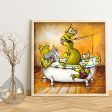 Load image into Gallery viewer, Funny Frog 40x40cm(canvas) full square drill diamond painting
