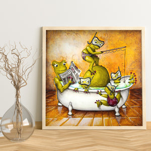 Funny Frog 40x40cm(canvas) full square drill diamond painting